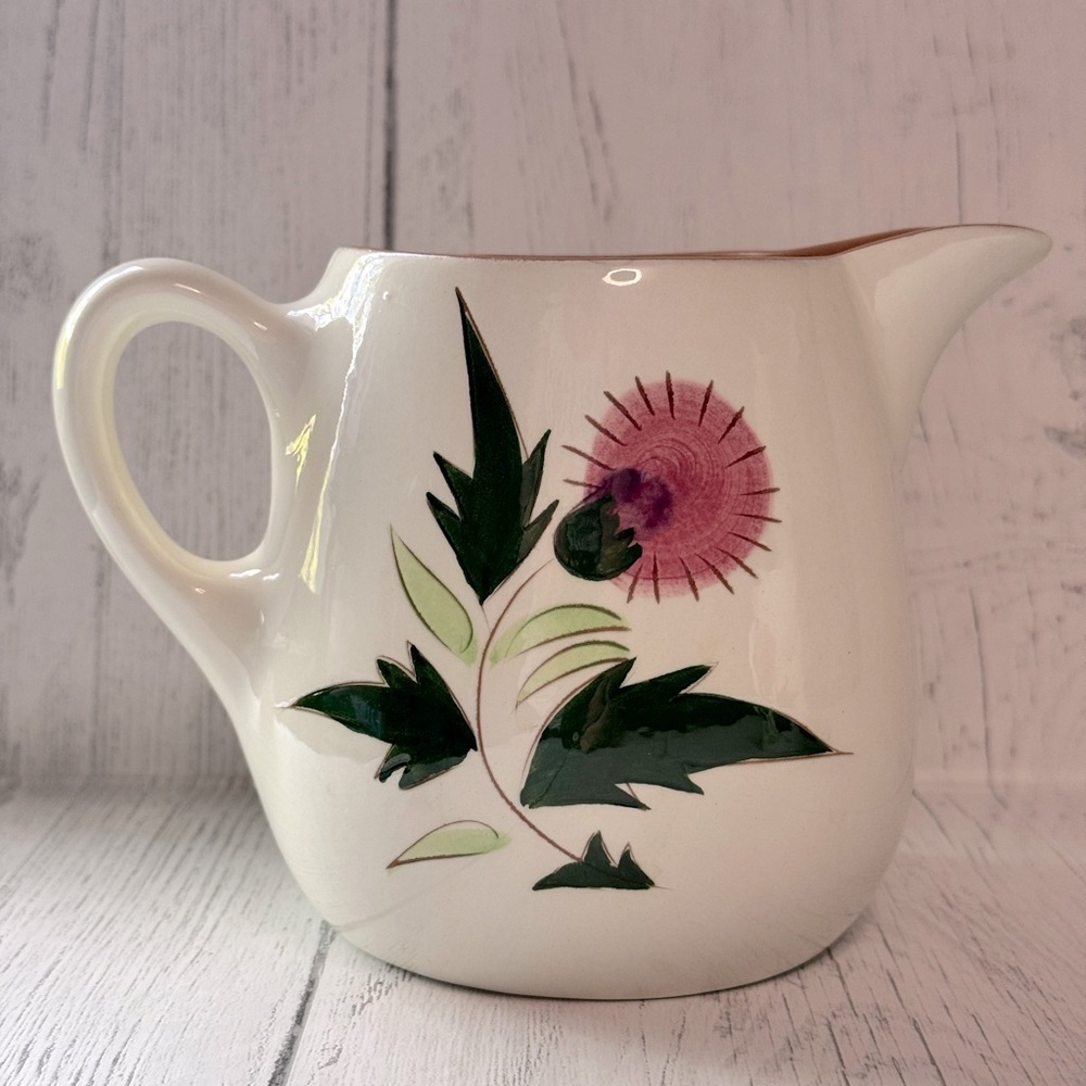 Vintage Stangl Pottery, Thistle small pitcher